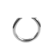 (A) Unfinishing Line sterling silver stacked open ring