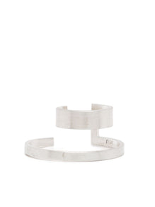 HSU Sterling Silver Open Lines wide Ear cuff Earring  (UL)