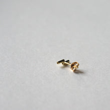 HSU 18-Karat Yellow Gold Double Line Earrings (FW)