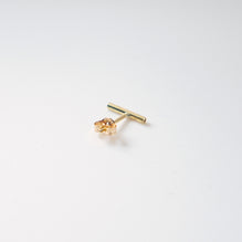 HSU 18-Karat Yellow Gold Tube Line Earrings (FW)