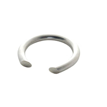 (A) Unfinishing Line sterling silver stacked open ring