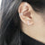 HSU triple line sterling silver ear cuff  (UL19)
