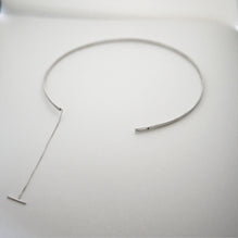 Single Line Choker Necklace / Silver (UL)
