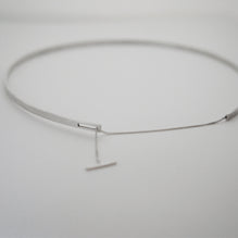 Single Line Choker Necklace / Silver (UL)