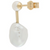 Making Marks 18-karat gold double baroque Pearls earring  (FW)