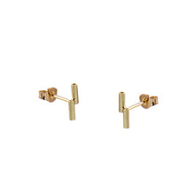 HSU 18-Karat Yellow Gold Double Line Earrings (FW)