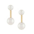 Making Marks 18-karat gold double Akoya Pearl earring  (FW)