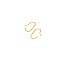 Making Marks Gold Minimal Line Hanging Sterling Silver Earring  (MM)